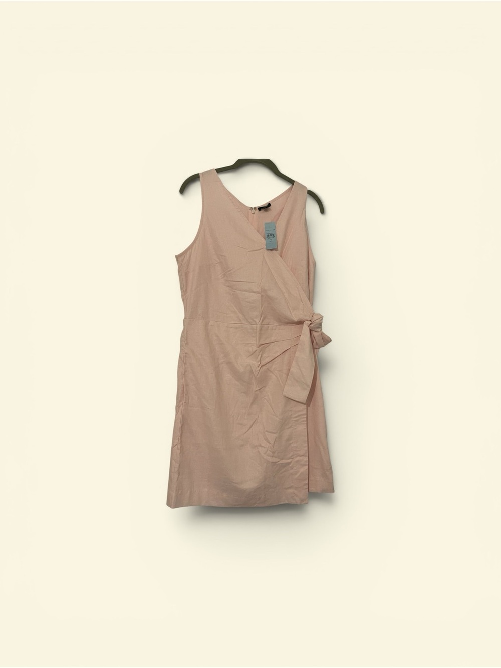 Ann Taylor Linen Blend Wrap Dress – Blush Pink – Size 10 Petite – NWT
